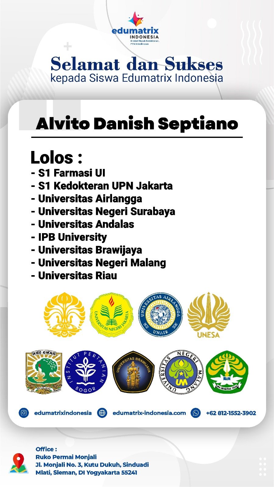 Success_Story_UTBK_SNBT_11_PTN_Alvito_Potrait
